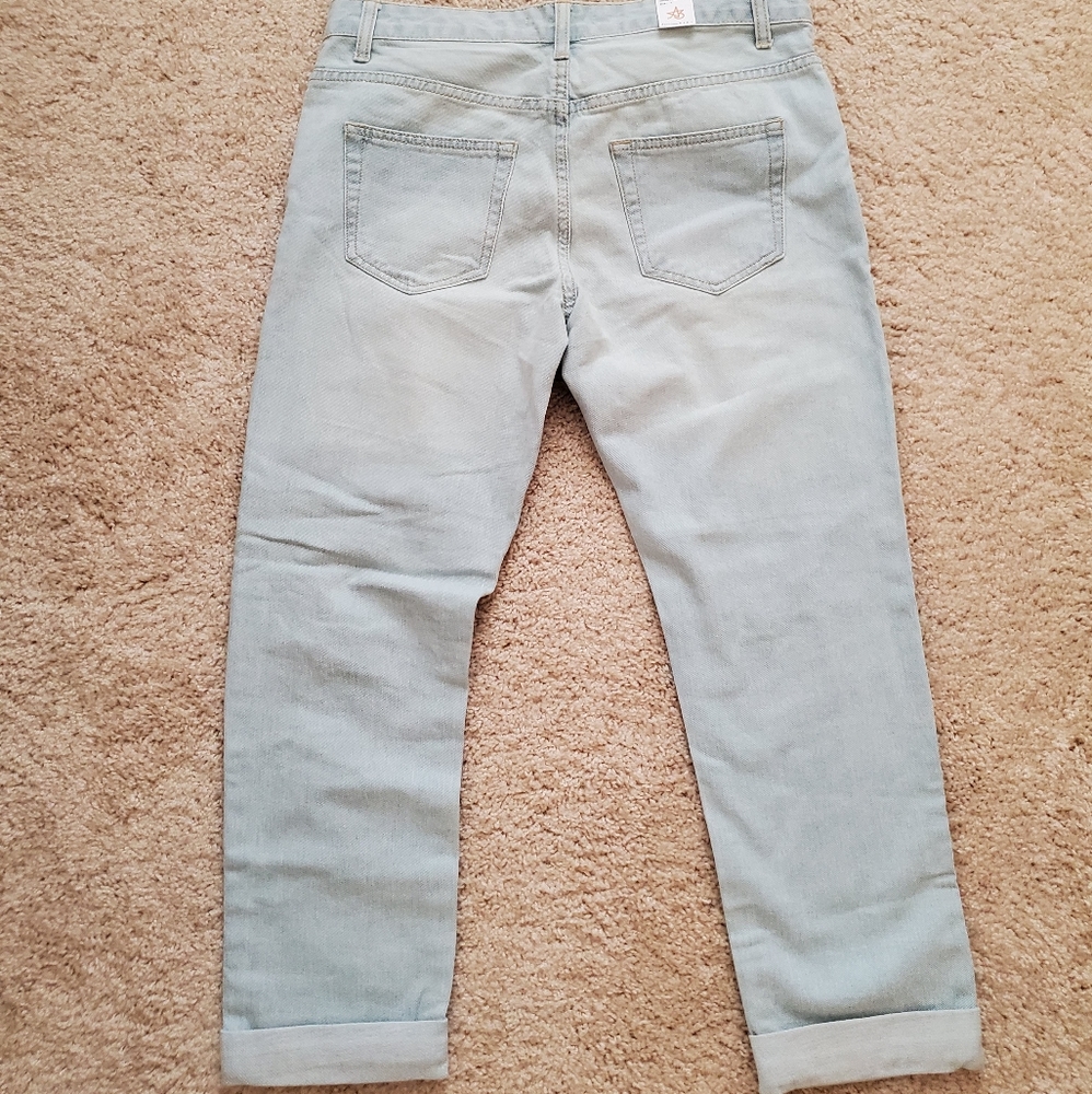 American Bazi Distressed Many Holes Jeans Sz 7 - Picture 2 of 4
